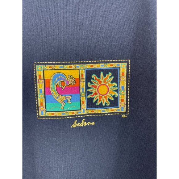 Vintage BNK Wear Sedona Graphic T-Shirt Navy Blue Short Sleeve X-Large Cotton - Picture 3 of 7